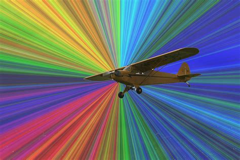 Airplane Rainbow Colors Photograph by Mike Loudermilk - Fine Art America