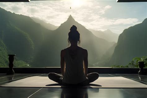 Premium AI Image | How a Peaceful Place Elevates Yoga Meditation