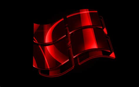 Download wallpapers Windows red logo, 4k, OS, creative, black ...