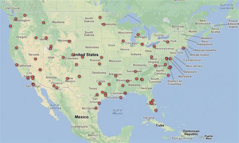 United States Air Force Bases Map