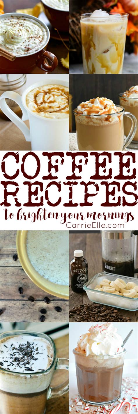 Creative Coffee Recipes - Carrie Elle