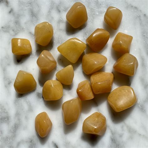 Yellow Quartz Tumbled Pocket Stone - Minera Emporium Crystal & Mineral Shop