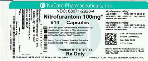 Nitrofurantoin by NuCare Pharmaceuticals,Inc. NITROFURANTOIN capsule