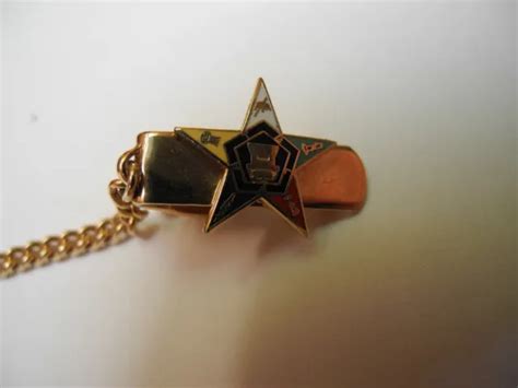 VINTAGE 1960'S OES Order of the Eastern Star Gold Jewelry Sweater Clip $11.95 - PicClick