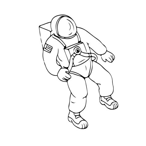 Astronaut Floating in Space Drawing on Behance