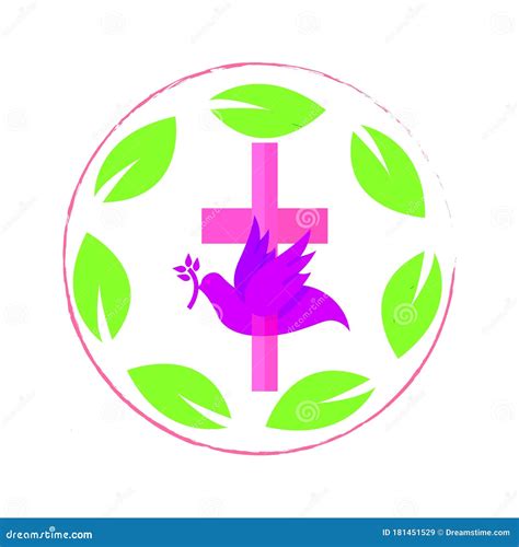 Christianity people cross. stock vector. Illustration of community ...