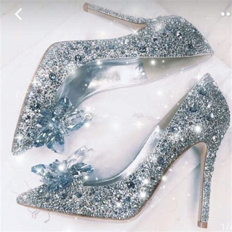 KAEVE Clear Crystal Rhinestone Covered High Heels for Women | Cinderella shoes, Bridal shoes ...