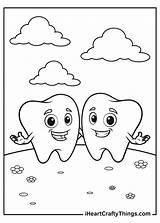 Happy Tooth Coloring Page Coloring Pages sketch template