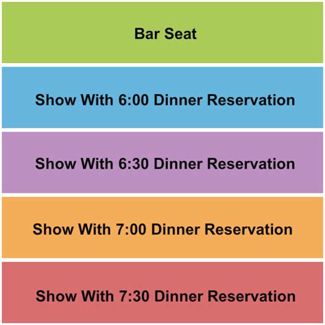 Tin Pan Seating Chart & Seat Map