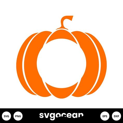 Pumpkin Monogram Svg vector for instant download - Svg Ocean — svgocean