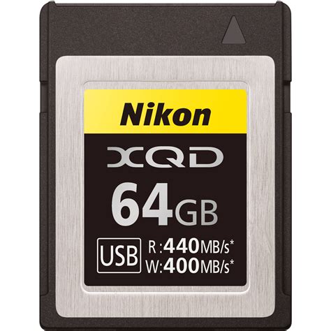 Nikon 64GB XQD Memory Card 27214 B&H Photo Video