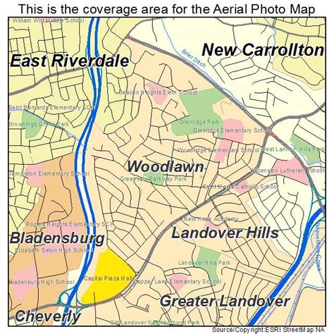 Aerial Photography Map of Woodlawn, MD Maryland