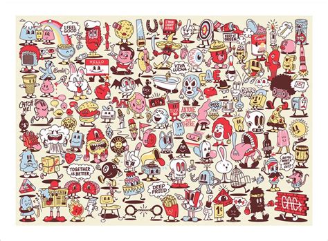 Cartoon Pattern on Behance | Cartoon, Pattern, Illustration art