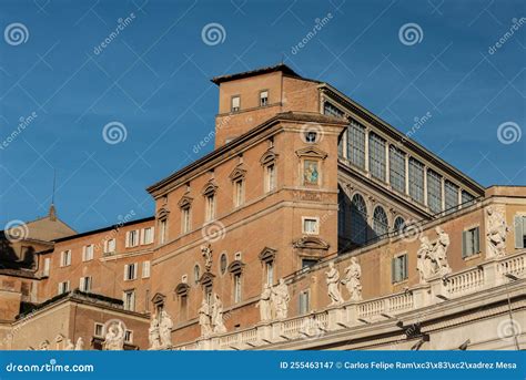 Dome of St Peter Basilica and the City of the Vatican Stock Image ...