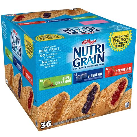 Kellogg's Nutri-Grain Cereal Bar, Variety Pack/12 Strawberry/12 ...