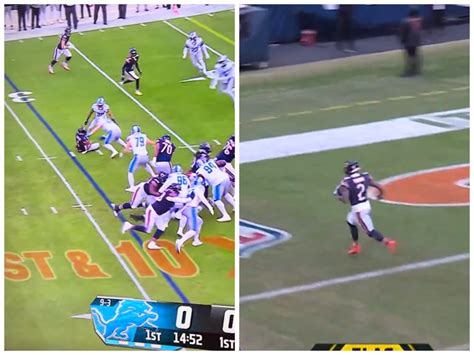 WATCH: Bears QB Justin Fields takes brutal hit, responds with clutch TD ...