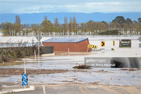 Damage to paddocks in Awatoto following Cyclone Gabrielle on February ...