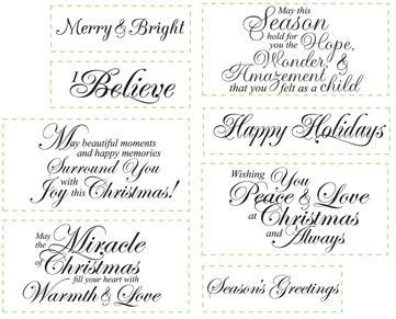 Like these sentiments | Christmas card sentiments, Christmas card ...