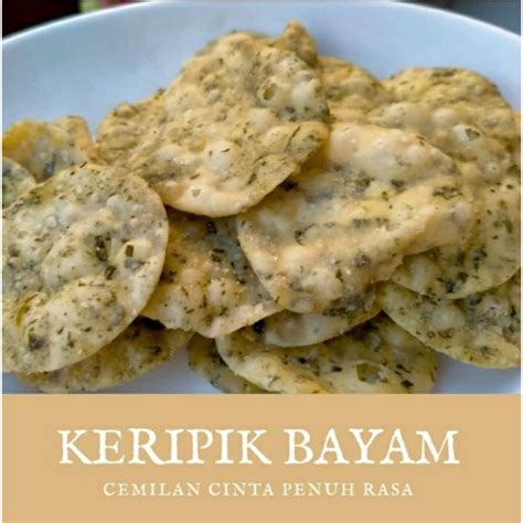 Jual Keripik Bayam 400 gram/keripik bayam 200 Gram/Snack Cemilan gurih ...