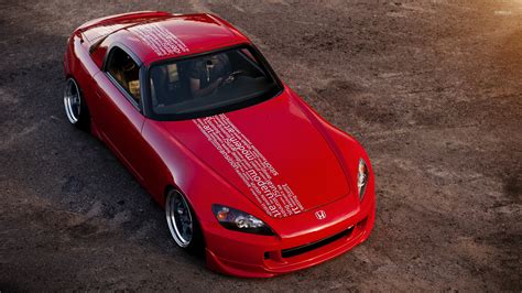 Red Honda S2000 front top view wallpaper - Car wallpapers - #50093