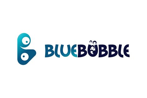 Blue bubble logo design template. Modern b logo vector illustration ...