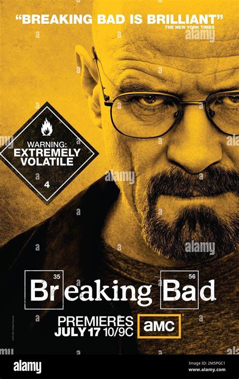 Breaking Bad Bryan Cranston poster Stock Photo - Alamy