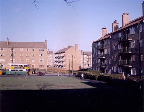 Castlemilk Drive from Barlia Street ~ 1974 | Glasgow city, Glasgow architecture, Glasgow