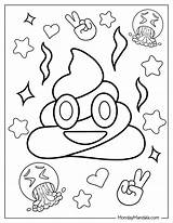 20 Emoji Coloring Pages Free PDF Printables sketch template