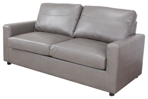 Bonded Leather Living Room Sleeper / Pull Out Sofa and Bed - Modern - Sleeper Sofas - by SofaMania