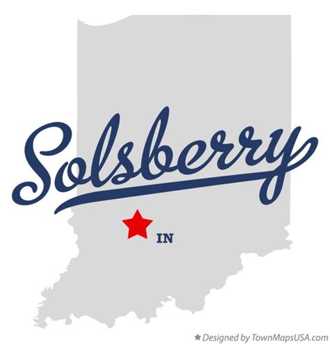 Map of Solsberry, IN, Indiana