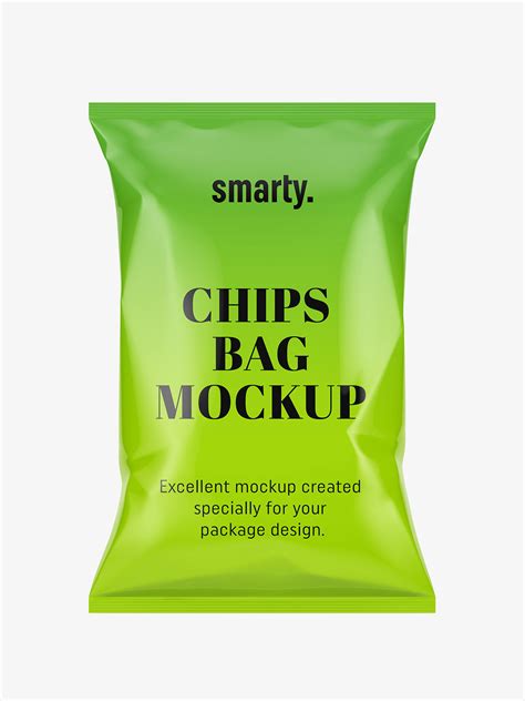 Chips bag mockup - Smarty Mockups