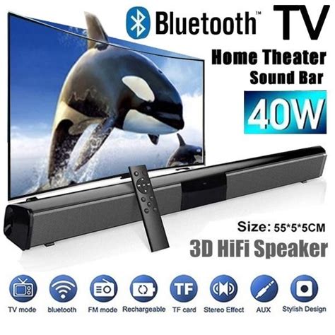 Home Theater Systems Family Movie Sound Bar Bluetooth Wireless Speaker ...