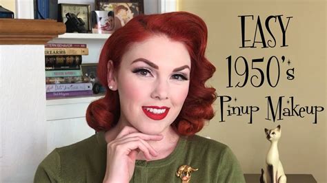 EASY 1950's Pinup Makeup - YouTube