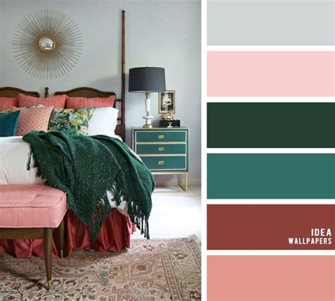 Dark Green Color Palette Bedroom