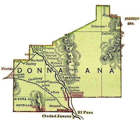 Dona Ana County Maps