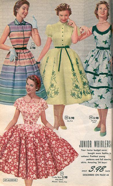 Aldens 1954 (13) | 1950s fashion, Vintage fashion, Fifties fashion