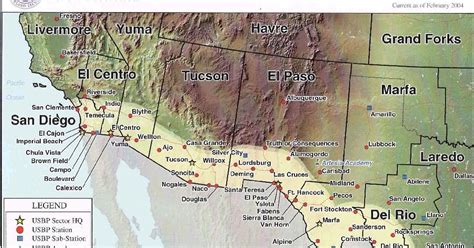 Los Algodones B.C., Mexico: USCBP Sector Map