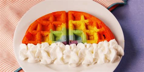 Best Rainbow Waffle Recipe - How to Make Rainbow Waffles