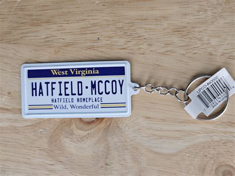 Hatfield McCoy License Plate key-chain - Hatfield & McCoy Foundation