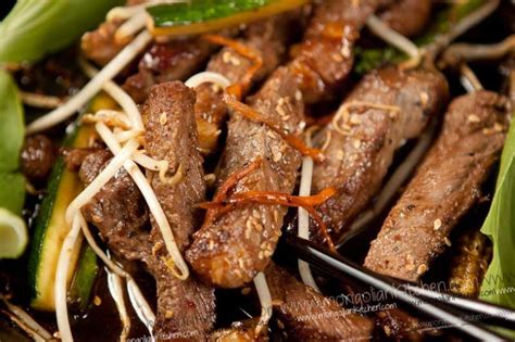 Yakiniku Beef Recipe - Tender fried beef with a sweet and savoury Yakiniku Sauce ...