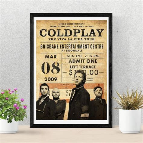 Coldplay - Etsy