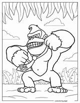 Donkey Kong Coloring Pages20  Free Printable coloring Pages Cute sketch template