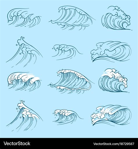 How To Draw Ocean Waves Step By Step - Akjeras