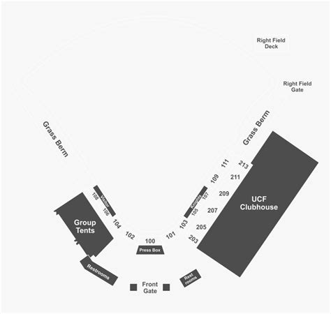 Ucf Baseball Seating Chart, HD Png Download , Transparent Png Image ...