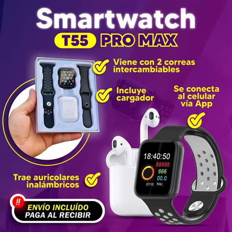 SMARTWATCH T55 PRO MAX – Muy Facil Store MX2