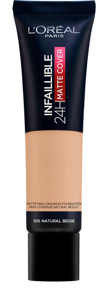 Infallible 24H Matte Cover Foundation 105 Natural Beige