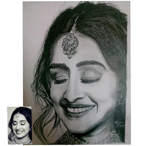 Shraddha kapoor portrait, raghav mahajan, pencils on paper, 2019 : r/Art