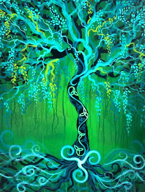 Celtic Tree Art Print / Tree of Life Art / 5x7 8x10 Inch - Etsy