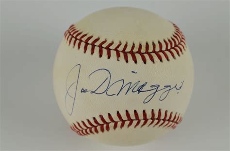 Lot Detail - Joe DiMaggio Autographed Baseball