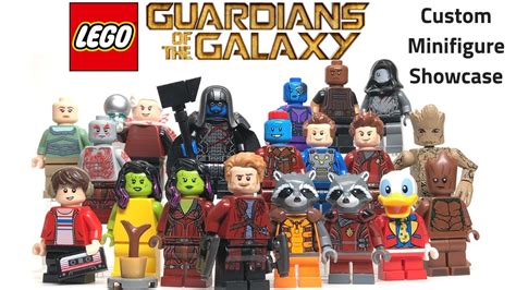 LEGO Guardians of the Galaxy Minifig Showcase Road to Avengers: Endgame - YouTube